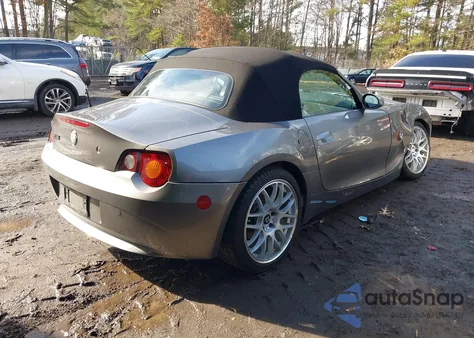 2003 BMW Z4 3.0I из США, поврежденный, VIN 4USBT53433LU00708